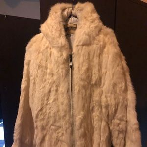 Faux Fur Coat With Hoodie